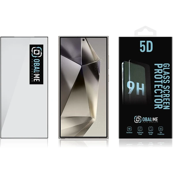 Obal:Me 5D Tvrdené Sklo pre Samsung Galaxy S24 Ultra čierne - Ochranné fólie a sklo - Obrázok 5K92000N01