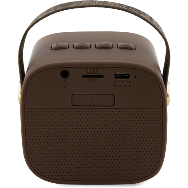 Guess PU 4G Strap Mini Bluetooth reproduktor hnedý - Reproduktory - Obrázok 5KBR100501