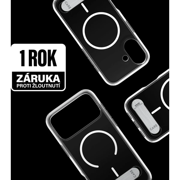 PanzerGlass® CARE Kickstand kryt s MagSafe Apple iPhone 17 strieborný/biely - Puzdra - Obrázok 5KDH000K01