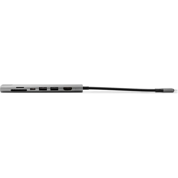 iWant by Epico 7v1 multimediálny hub 8K s USB-C vesmírne šedý - USB huby - Obrázok 5KEK000K01