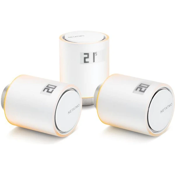 Netatmo Additional Smart Radiator Valve múdra termostatická hlavica (3 ks) - Termohlavica - Hlavný obrázok