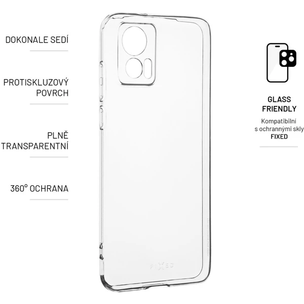 FIXED TPU kryt Motorola Moto Edge 30 Neo číre - Puzdra - Obrázok 5M62G00101