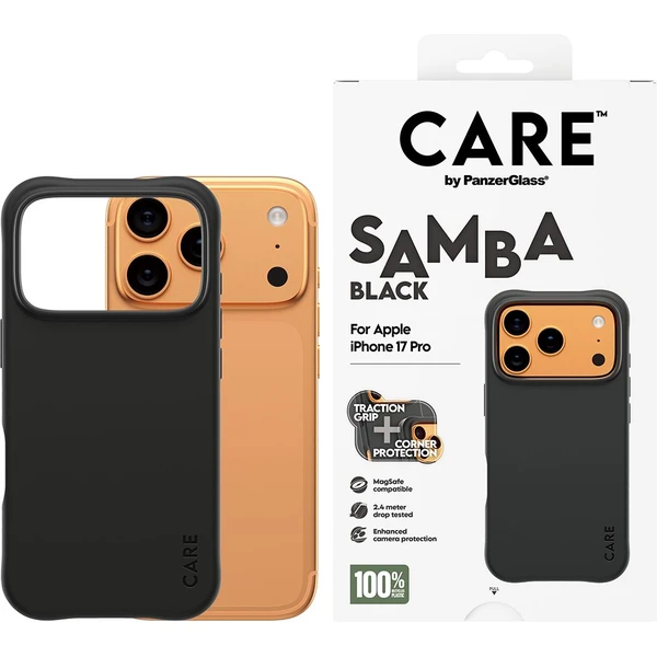 PanzerGlass® CARE Samba kryt s MagSafe Apple iPhone 17 Pro Black - Puzdra - Obrázok 5MDH000K01