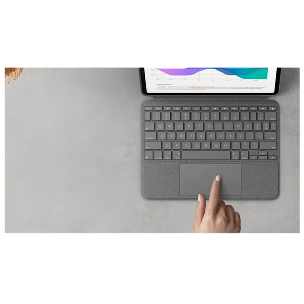 Logitech Combo Touch púzdro s CZ/SK klávesnicou iPad Pro 12.9' (5./6. generácie) šedé - Puzdra s klávesnicou - Obrázok 5MXLF00101