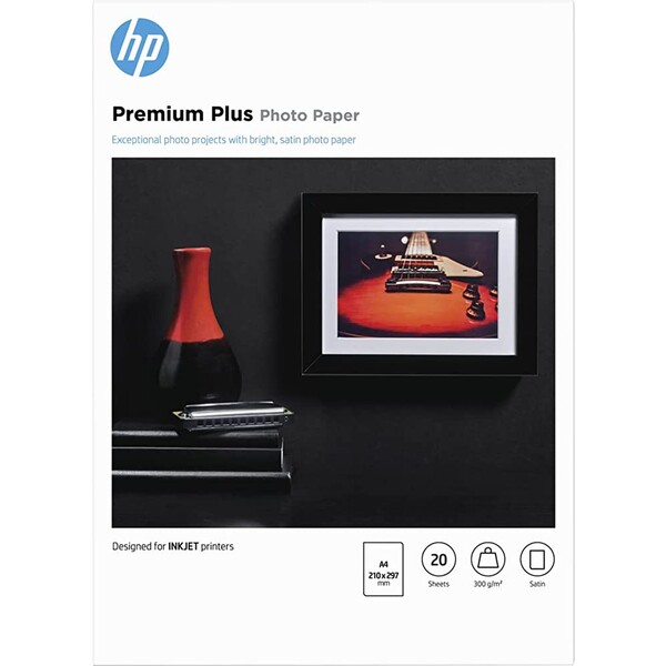 E-shop HP Premium Plus Semi-gloss Photo Paper 20 hárkov/A4/210 x 297 mm