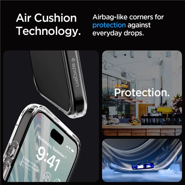 Spigen Ultra Hybrid kryt iPhone 15 Pro Max priehľadný - Puzdra - Obrázok 5NW8000601