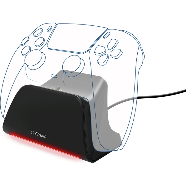 Trust GXT255 nabíjacie stanice pre DualSense PS5 ovládač - Nabíjačky - Obrázok 5OGL000K01