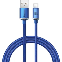 Baseus CAJY000403 Crystal Shine Series Dátový Kábel USB - USB-C 100W 1,2m Blue - Káble
