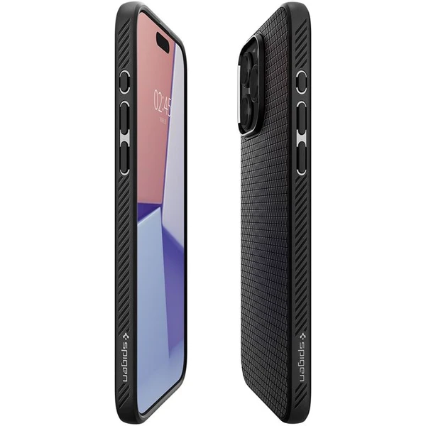 Spigen Liquid Air kryt iPhone 15 Pro matne čierny - Puzdra - Obrázok 5PU8000601