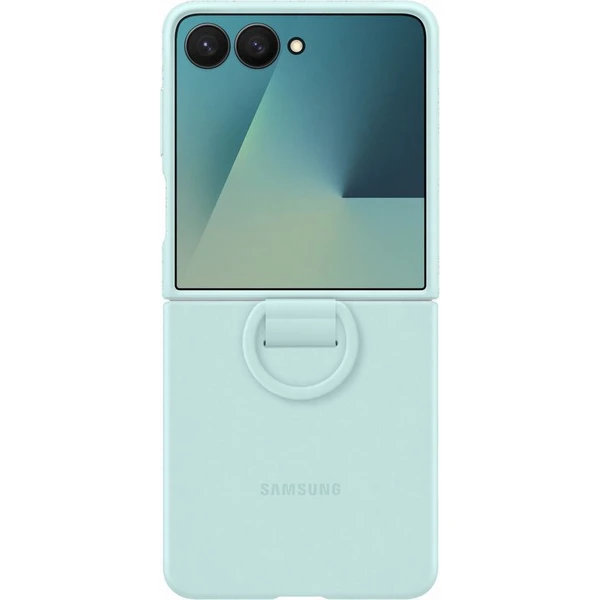 Samsung Ring Silicone Case ochranný kryt Galaxy Z Flip7 mentolovo zelený - Puzdra - Hlavný obrázok