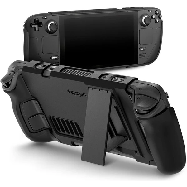 Spigen Thin Fit kryt s Kick Stand Steam Deck čierny - Puzdra - Obrázok 5QN5000701