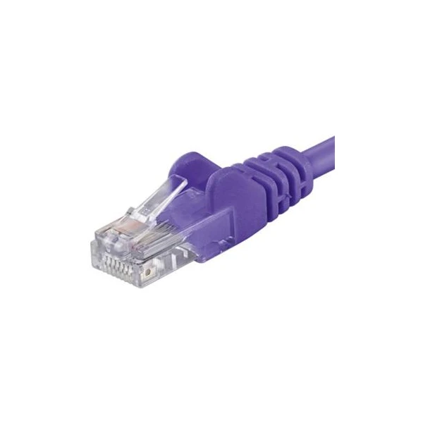 PremiumCord RJ45/RJ45 Cat5e UTP prepojovací kábel 2m fialový - Káble a redukcie - Hlavný obrázok