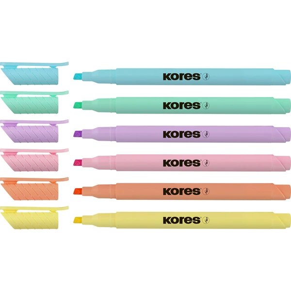 Kores HIGH LINER popisovače 6 farieb - Popisovače - Obrázok 5S7H000K01