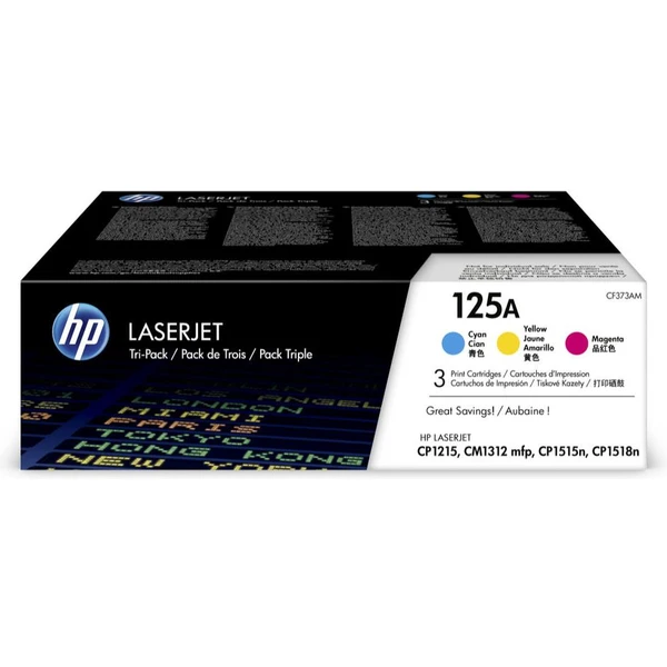 HP CF373AM č. 125 Viacfarebná originálna - Tonery - Hlavný obrázok