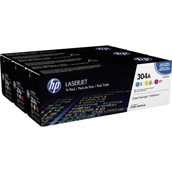 HP CF372AM č. 304A Viacfarebná originálna - Tonery - Hlavný obrázok