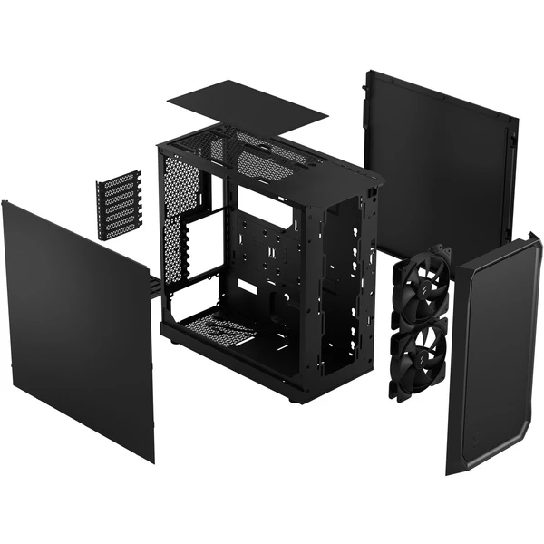 Fractal Design Focus 2 Black Solid - Počítačové skrine - Obrázok 5U6A000601