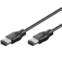 PremiumCord FireWire 6pin/FireWire 6pin kábel 2m čierny - Káble a redukcie