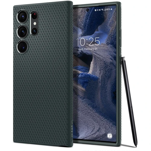 Spigen Liquid Air kryt Samsung Galaxy S23 Ultra zelený - Puzdra - Hlavný obrázok