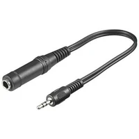 PremiumCord 3,5mm/6,35mm redukcia 0,2m čierna - Káble a redukcie