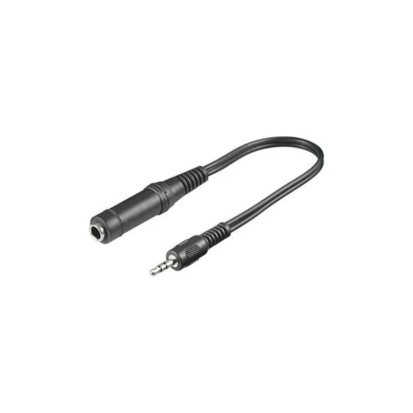 PremiumCord 3,5mm/6,35mm redukcia 0,2m čierna - Káble a redukcie - Hlavný obrázok