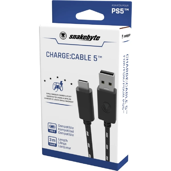 SNAKEBYTE PS5 USB CHARGE: CABLE 5 ™ (3M) - Káble - Obrázok 5VNK300401