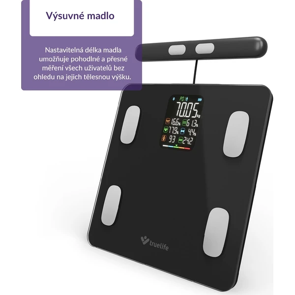 TrueLife FitScale W8 múdra váha čierna - Inteligentné váhy - Obrázok 5VUL000K01
