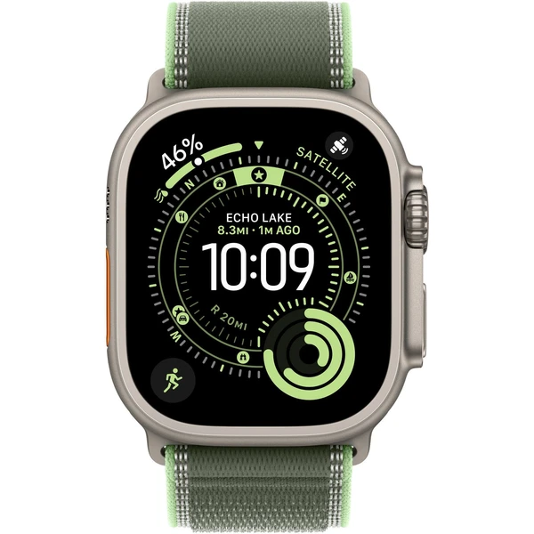 Apple Watch 49/46/45/44mm zelený/neónový Trailový ťah S/M prírodný titán - Remienky - Obrázok 5VWH000K01