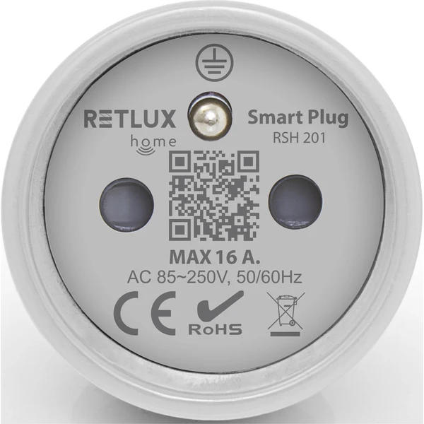 Retlux RSH 201 Wi-Fi múdra zásuvka FR 16A - Inteligentné zásuvky - Obrázok 5X0L000K01