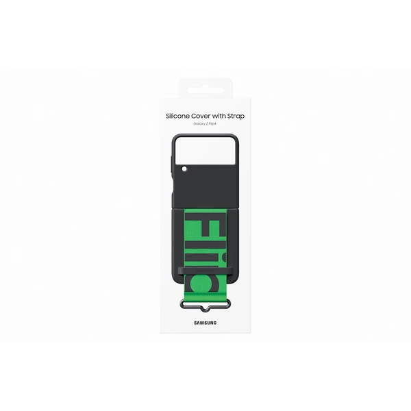 Samsung EF-GF721TB Silicone Cover Strap Flip4,Blac - Puzdra - Obrázok 5XAVF00101
