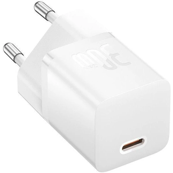 Baseus GaN5 30W USB-C nabíjačka do siete biela - Nabíjačky - Obrázok 5XTL000K01