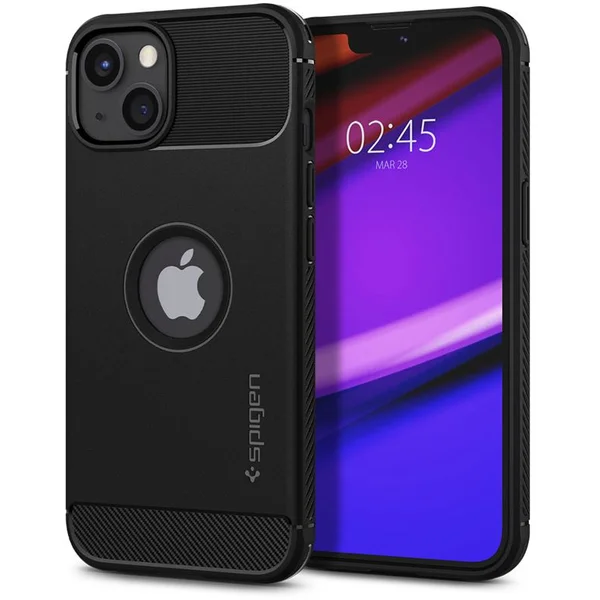 Spigen Rugged Armor kryt iPhone 13 čierny - Puzdra - Hlavný obrázok