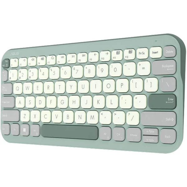 ASUS Marshmallow Keyboard KW100 bezdrôtová klávesnica (CZ/SK) zelená - Klávesnice - Obrázok 5ZDI000K01