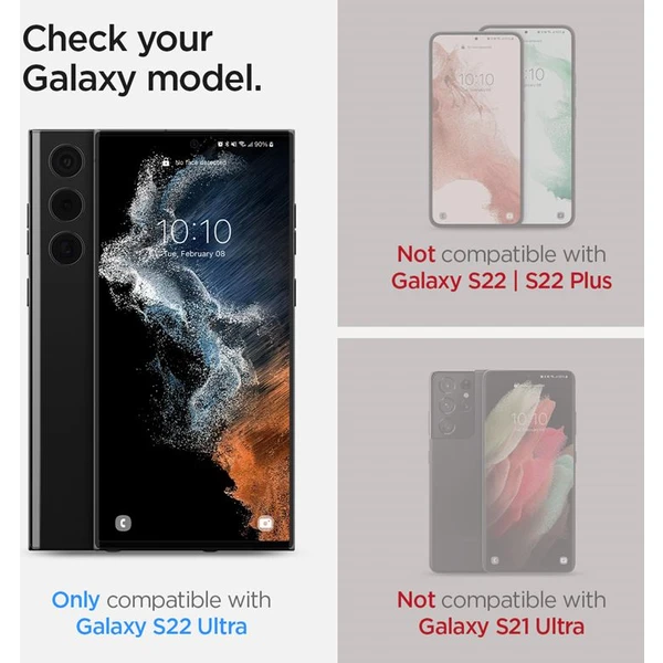 Spigen Neo Flex 2 Pack ochranná fólia Samsung Galaxy S22 Ultra - Ochranné fólie a sklo - Obrázok 5ZE0700301