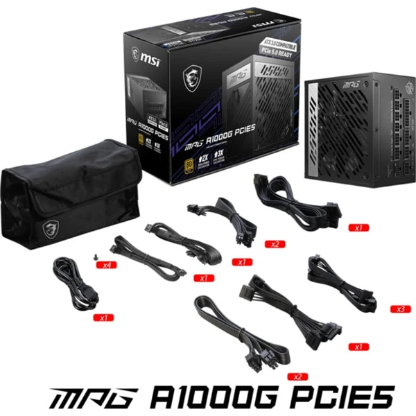 MSI MPG A1000G PCIE5 1000W - Zdroje - Obrázok 5ZUK300401