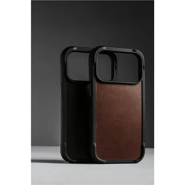 Nomad Rugged Leather Case (Horween) MagSafe kožený kryt iPhone 17 Pro Max Rustic Brown - Puzdra - Obrázok 5a0b61cd235946b98ed627ade7193181
