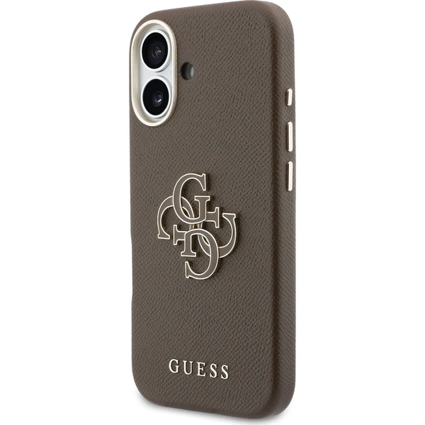 Guess PU Resin Logo kryt iPhone 17 hnedý - Puzdra - Obrázok 5a3f3c76b0224ffcbb582c0c3a02f66c