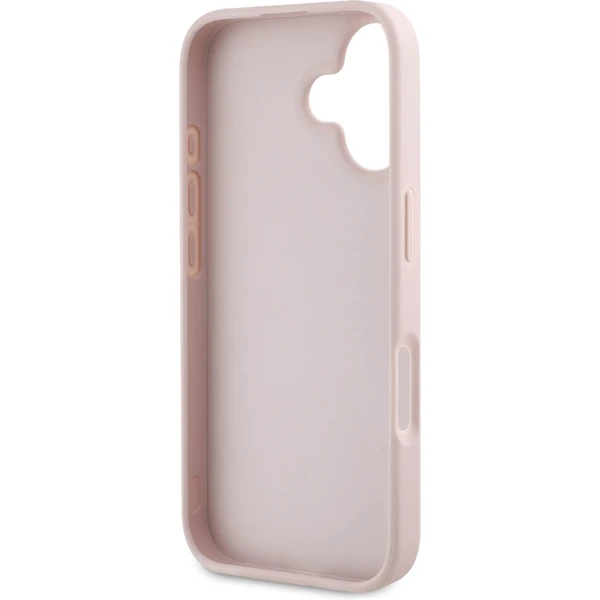 Guess PU Grained 4G Metal Logo kryt iPhone 16 ružový - Puzdra - Obrázok 5a6903a7befe43d1bbd6d984760285e5
