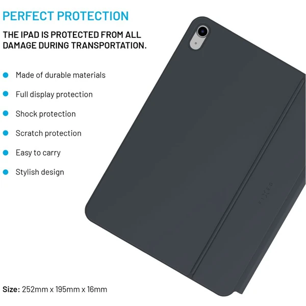 FIXED Typee púzdro s bezdrôtovou klávesnicou iPad 10,9" (2022)/iPad 11" (2025), EN, čierna - Puzdra s klávesnicou - Obrázok 5a705ef43f0d4946909c34d8080ed81f
