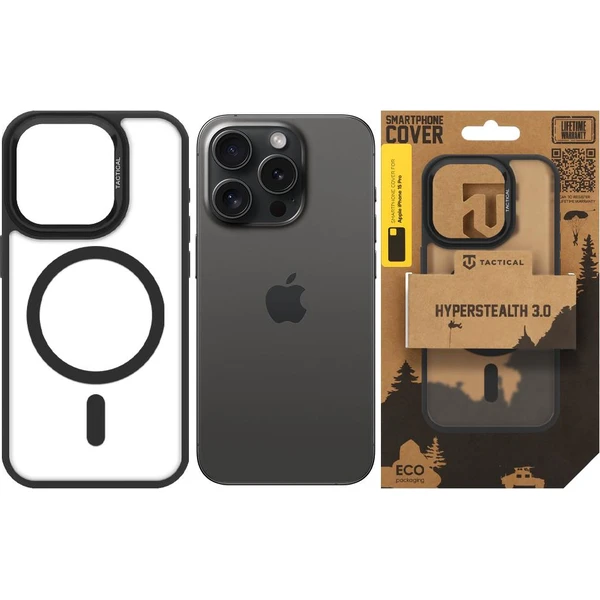Tactical MagForce Hyperstealth 3.0 Kryt pre Apple iPhone 15 Pro Asphalt - Puzdra - Obrázok 5a85388331c640b6b44fe962e6fdab80