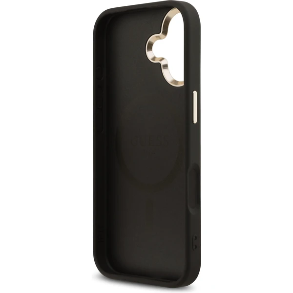 Guess PU Leather 4G Triangle Logo Gold Frame MagSafe kryt iPhone 17 čierny - Puzdra - Obrázok 5abd028c96fa43d4a1cffd7053011f70