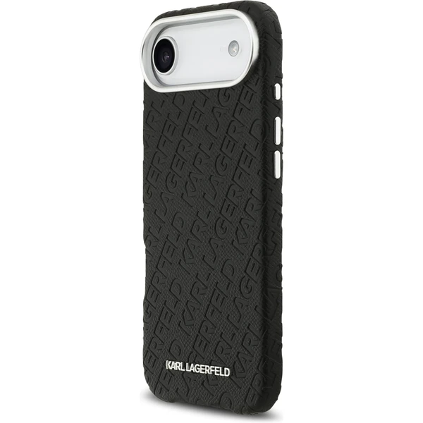 Karl Lagerfeld Grained PU Repeated Logo MagSafe kryt iPhone Air čierny - Puzdra - Obrázok 5adbfbdf08014ebc8e2043316ba88f5e