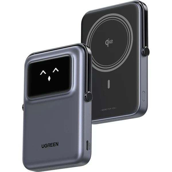 UGREEN Uno MagSafe/Qi2 Powerbanka so stojanom, 10000 mAh, 20W, tmavo šedá - Powerbanky - Obrázok 5adeaee105034826a527ad7e66865eb2