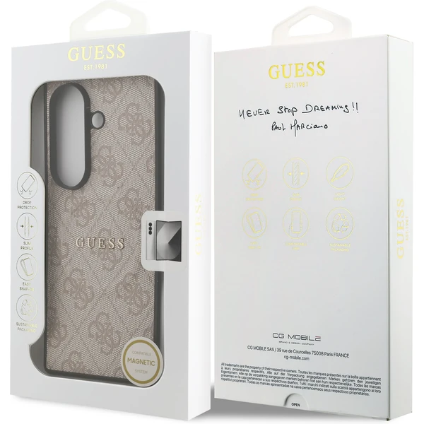 Guess PU Leather 4G Colored Ring Magnetic kryt Samsung Galaxy Z Fold 7 ružový - Puzdra - Obrázok 5ae9ffefcc354c30a1b87db050af5c10