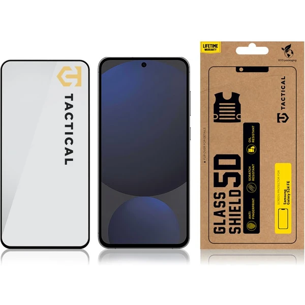 Tactical Glass Shield 5D sklo pre Samsung Galaxy S24 FE čierne - Ochranné fólie a sklo - Obrázok 5af3f4c61b4e44f79562e92804a50d44