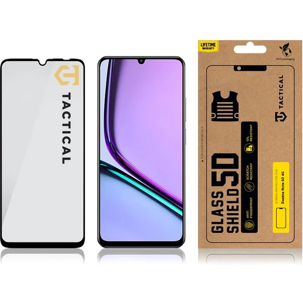 Tactical Glass Shield 5D sklo pre Realme Note 60 4G čierne - Ochranné fólie a sklo - Obrázok 5afa452f32b74f458e304e34e3e1dafc
