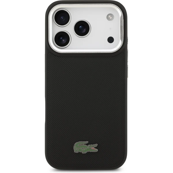 Lacoste Iconic Petit Pique Camera Stand MagSafe kryt iPhone 17 Pro čierny - Puzdra - Obrázok 5afca69064d64403b845581393915e58