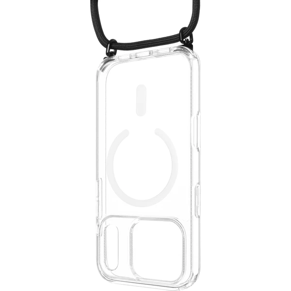 FIXED MagPure Neck kryt s čiernou šnúrkou na krk pre Apple iPhone 18 Pro - Puzdra - Hlavný obrázok