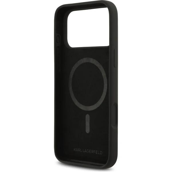 Karl Lagerfeld Liquid Silicone Double Heads MagSafe kryt iPhone 17 Pro Max čierny - Puzdra - Obrázok 5b362911f2b54471a2548c54aa31297f
