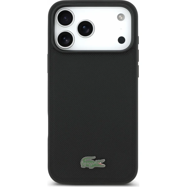 Lacoste PVC Iconic Petit Pique Metal Logo MagSafe Zadný Kryt pre iPhone 18 Pro Max Black - Puzdra - Obrázok 5b7290b970af4d9ba51f5b38607395a9
