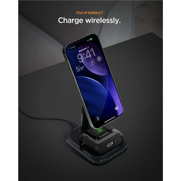 Spigen Lock Fit puzdro AirPods Pro 3 matte black - Puzdra - Obrázok 5b8148228aaa491caf3eb714673a6fb6